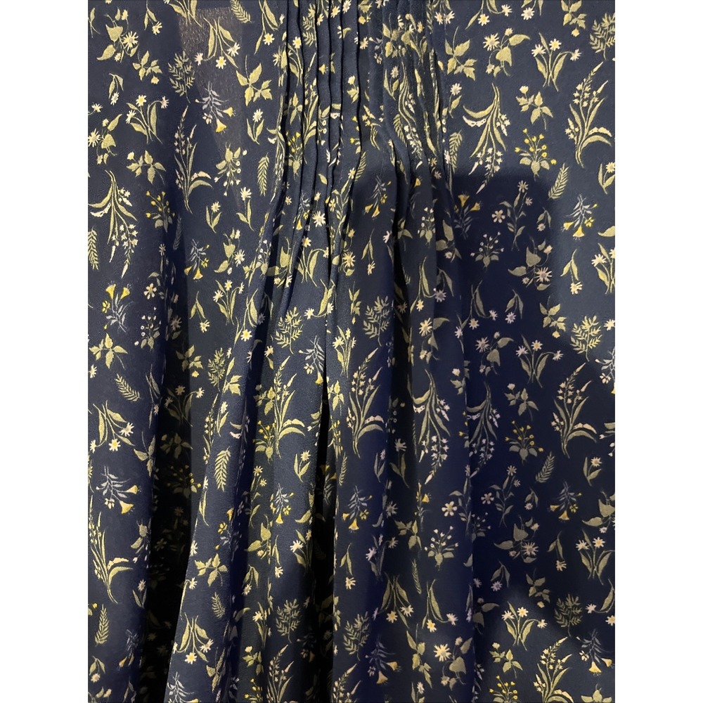 Jachs Girlfriend New York Women's XL Shirt Long Sleeve Floral Blue Green - Picture 7 of 7